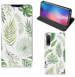 B2Ctelecom Xiaomi Mi 9 Smart Cover Leaves