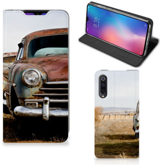 B2Ctelecom Xiaomi Mi 9 Stand Case Vintage Auto