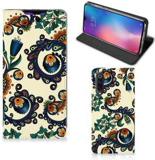 B2Ctelecom Xiaomi Mi 9 Telefoon Hoesje Barok Flower