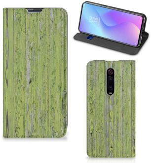 B2Ctelecom Xiaomi Mi 9T Pro Book Wallet Case Green Wood