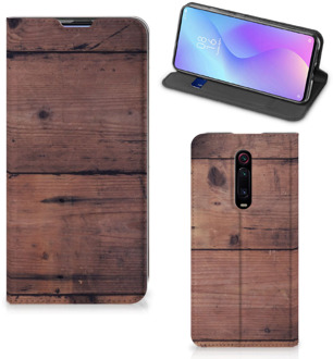 B2Ctelecom Xiaomi Mi 9T Pro Book Wallet Case Old Wood