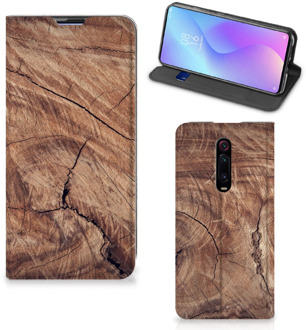 B2Ctelecom Xiaomi Mi 9T Pro Book Wallet Case Tree Trunk