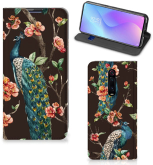 B2Ctelecom Xiaomi Mi 9T Pro Hoesje maken Pauw met Bloemen