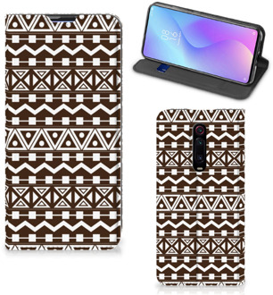 B2Ctelecom Xiaomi Mi 9T Pro Hoesje met Magneet Aztec Bruin