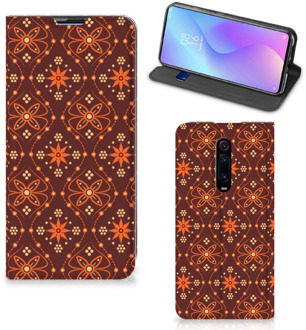 B2Ctelecom Xiaomi Mi 9T Pro Hoesje met Magneet Batik Brown