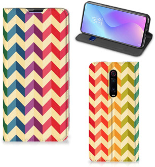 B2Ctelecom Xiaomi Mi 9T Pro Hoesje met Magneet Zigzag Color