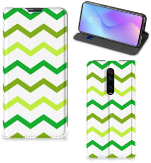 B2Ctelecom Xiaomi Mi 9T Pro Hoesje met Magneet Zigzag Groen