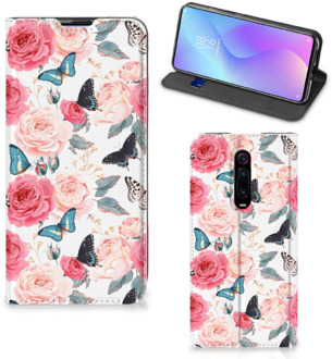 B2Ctelecom Xiaomi Mi 9T Pro Smart Cover Butterfly Roses