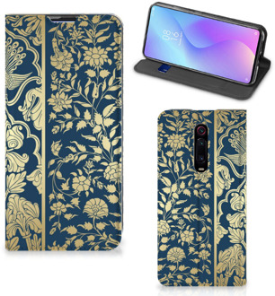 B2Ctelecom Xiaomi Mi 9T Pro Smart Cover Golden Flowers