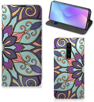 B2Ctelecom Xiaomi Mi 9T Pro Smart Cover Purple Flower