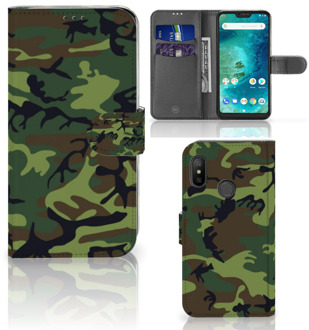 B2Ctelecom Xiaomi Mi A2 Lite Book Case Hoesje Army Dark