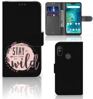 B2Ctelecom Xiaomi Mi A2 Lite Book Case Hoesje Boho Stay Wild