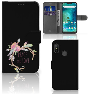 B2Ctelecom Xiaomi Mi A2 Lite Book Case Hoesje Boho Text