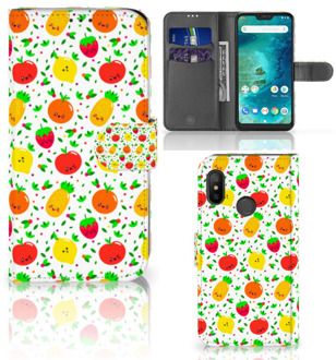 B2Ctelecom Xiaomi Mi A2 Lite Book Case Hoesje Fruits