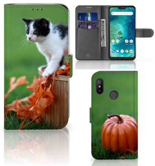 B2Ctelecom Xiaomi Mi A2 Lite Book Case Hoesje Kitten