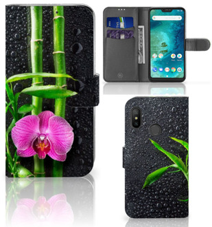 B2Ctelecom Xiaomi Mi A2 Lite Book Case Hoesje Orchidee