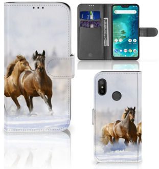 B2Ctelecom Xiaomi Mi A2 Lite Book Case Hoesje Paarden