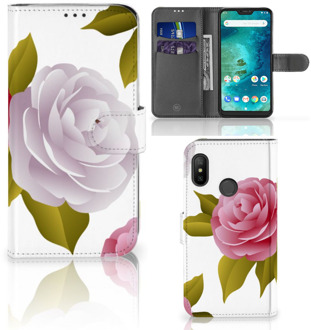 B2Ctelecom Xiaomi Mi A2 Lite Book Case Hoesje Roses