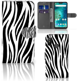 B2Ctelecom Xiaomi Mi A2 Lite Book Case Hoesje Zebra