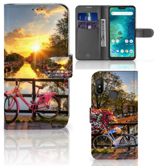 B2Ctelecom Xiaomi Mi A2 Lite Bookcover hoesje Amsterdamse Grachten