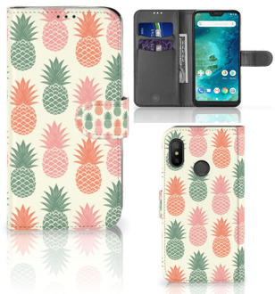 B2Ctelecom Xiaomi Mi A2 Lite Bookcover hoesje Ananas