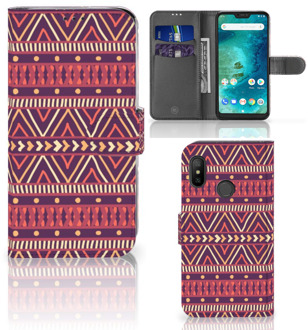 B2Ctelecom Xiaomi Mi A2 Lite Bookcover hoesje Aztec Purple