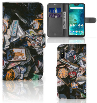 B2Ctelecom Xiaomi Mi A2 Lite Bookcover hoesje Badges