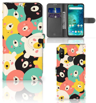 B2Ctelecom Xiaomi Mi A2 Lite Bookcover hoesje Bears