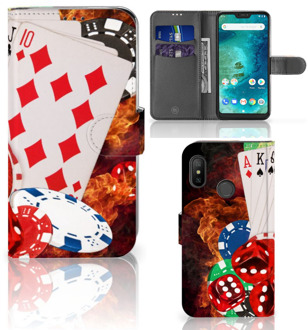 B2Ctelecom Xiaomi Mi A2 Lite Bookcover hoesje Casino