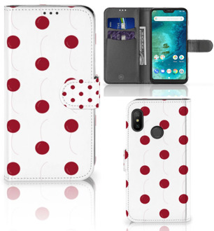 B2Ctelecom Xiaomi Mi A2 Lite Bookcover hoesje Cherries