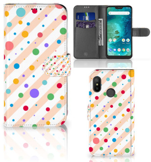 B2Ctelecom Xiaomi Mi A2 Lite Bookcover hoesje Dots