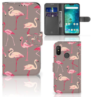 B2Ctelecom Xiaomi Mi A2 Lite Bookcover hoesje Flamingo