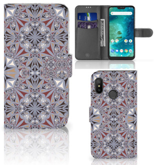 B2Ctelecom Xiaomi Mi A2 Lite Bookcover hoesje Flower Tiles