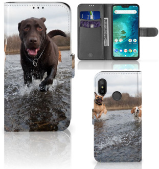 B2Ctelecom Xiaomi Mi A2 Lite Bookcover hoesje Honden