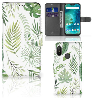 B2Ctelecom Xiaomi Mi A2 Lite Bookcover hoesje Leaves