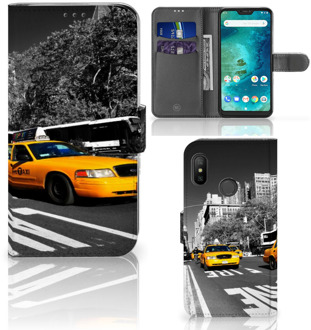 B2Ctelecom Xiaomi Mi A2 Lite Bookcover hoesje New York Taxi