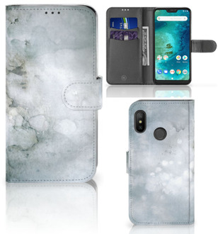 B2Ctelecom Xiaomi Mi A2 Lite Bookcover hoesje Painting Grey