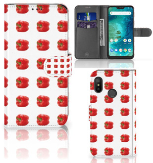 B2Ctelecom Xiaomi Mi A2 Lite Bookcover hoesje Paprika Red