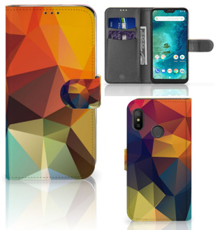 B2Ctelecom Xiaomi Mi A2 Lite Bookcover hoesje Polygon Color