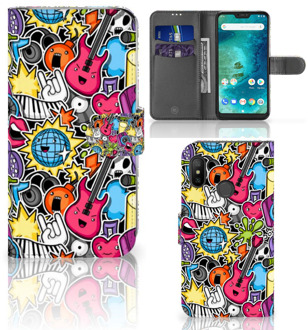 B2Ctelecom Xiaomi Mi A2 Lite Bookcover hoesje Punk Rock