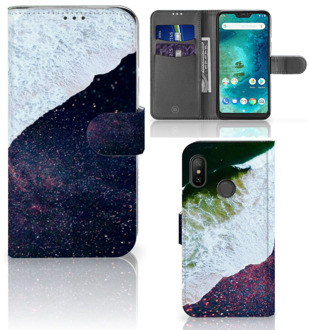 B2Ctelecom Xiaomi Mi A2 Lite Bookcover hoesje Sea in Space