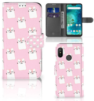 B2Ctelecom Xiaomi Mi A2 Lite Bookcover hoesje Sleeping Cats