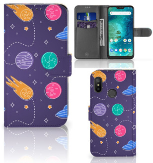 B2Ctelecom Xiaomi Mi A2 Lite Bookcover hoesje Space