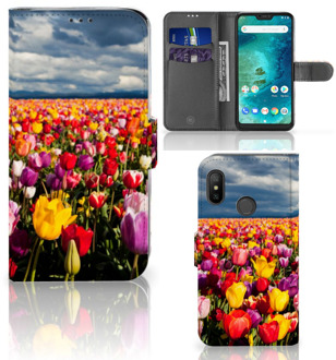 B2Ctelecom Xiaomi Mi A2 Lite Bookcover hoesje Tulpen