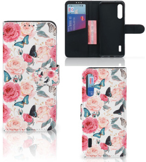 B2Ctelecom Xiaomi Mi A3 Hoesje Butterfly Roses