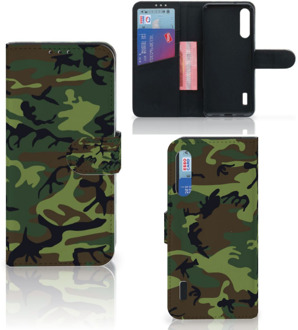 B2Ctelecom Xiaomi Mi A3 Portemonnee hoesje Army Dark