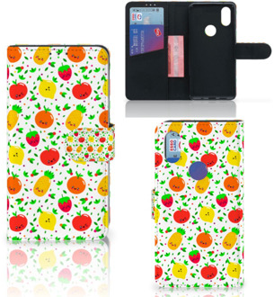 B2Ctelecom Xiaomi Mi Mix 2s Book Cover Fruits