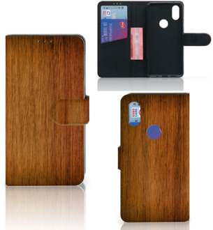 B2Ctelecom Xiaomi Mi Mix 2s Book Style Case Donker Hout