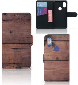 B2Ctelecom Xiaomi Mi Mix 2s Book Style Case Old Wood