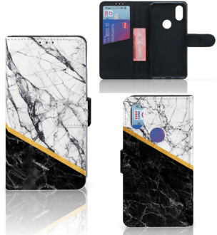 B2Ctelecom Xiaomi Mi Mix 2s Bookcase Marble White Black